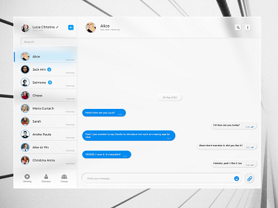 Messenger App appdesign application design feeldepth figma message app messenger neumorphic neumorphism newdesign ui ui ux ui deisgn uidesign