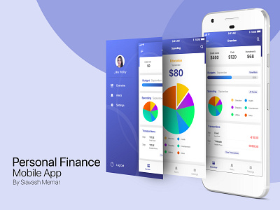 Personal Finance App adobe photoshop adobe photoshop cc adobe xd app app design applicaiton application design design finance app finance business personal finance ui ui ux design ui deisgn ux ux design