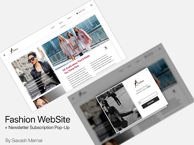 Fashion WebSite adobe photoshop adobexd fashion fashion blog ui ui ux uidesign uxdesign web webdesig webdesign webdesing website websiteui webui