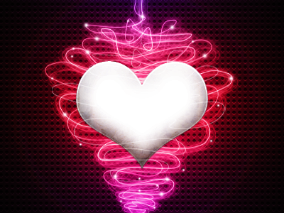 Neon Heart heart neon pink