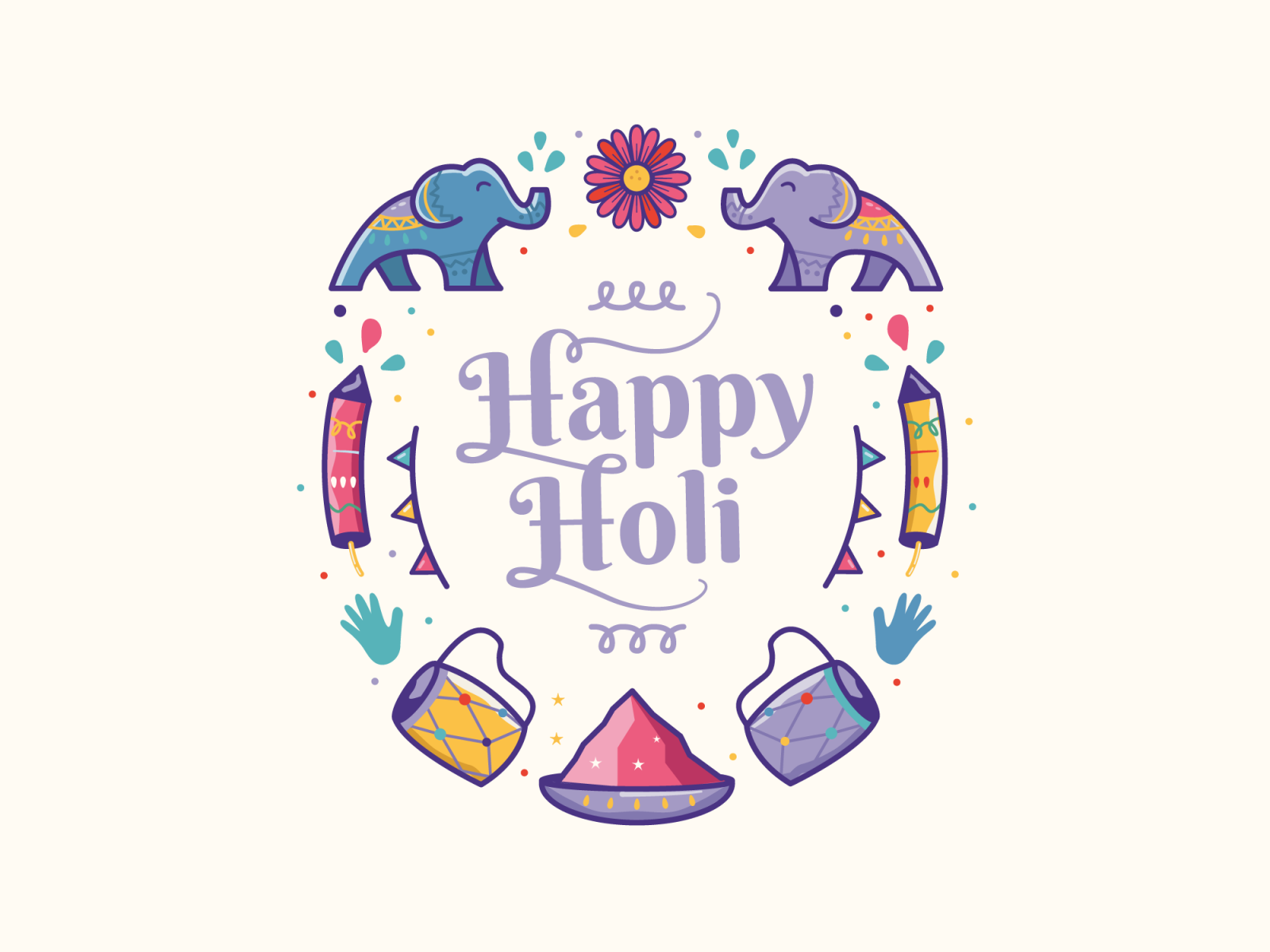 Happy Holi 2022 colorful crealizable cute logos festival happy holi holi illustration