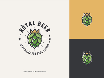 Logo for a beer game (app) beer beer logo brewery logo colorful logo game design icon design modern logo design simple design smart logo vintage inspired