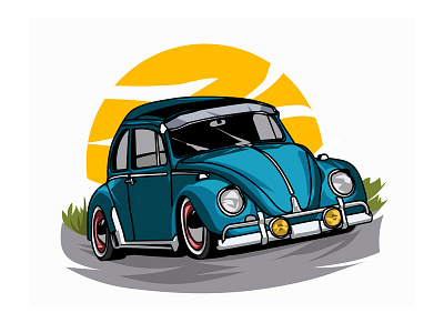 VW Beetle ant art background beetle bug butterfly car design fly nature vector vw