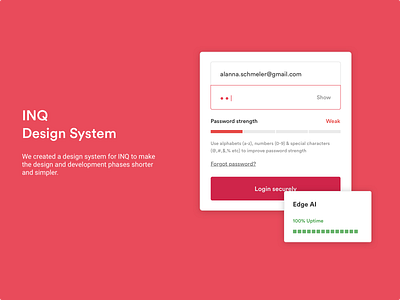 Design System | INQ | Enterprise Network Management Platform button styles buttons cards color component library components design system dropdown inputs lists primary colors product design text styles
