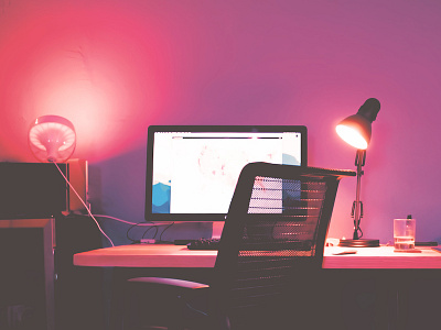 My Workspace desk gradient photography workspace