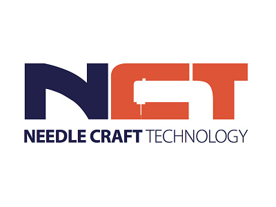 Logo Design | NCT | Needle craft technology branding identity logo design symbol