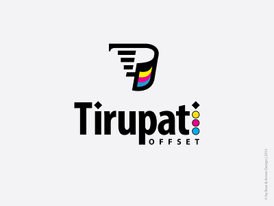 logo design: Tirupati offset brand branding cmyk graphic design identity logo logodesign offset offset printing press printing tirupati