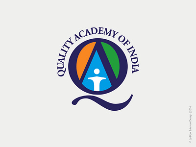 logo design: quality academy of India academy branding icon identity identitydesign india logo logo design logo design concept logodesign logotype monogram monogram logo multicolour q q logo qai quality school logo symbol