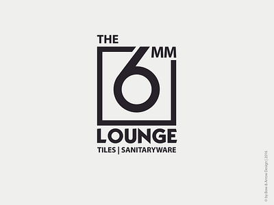 Logo design | 6mm Lounge 6 6mm logo design logotype lounge mm sanitary ware tiles