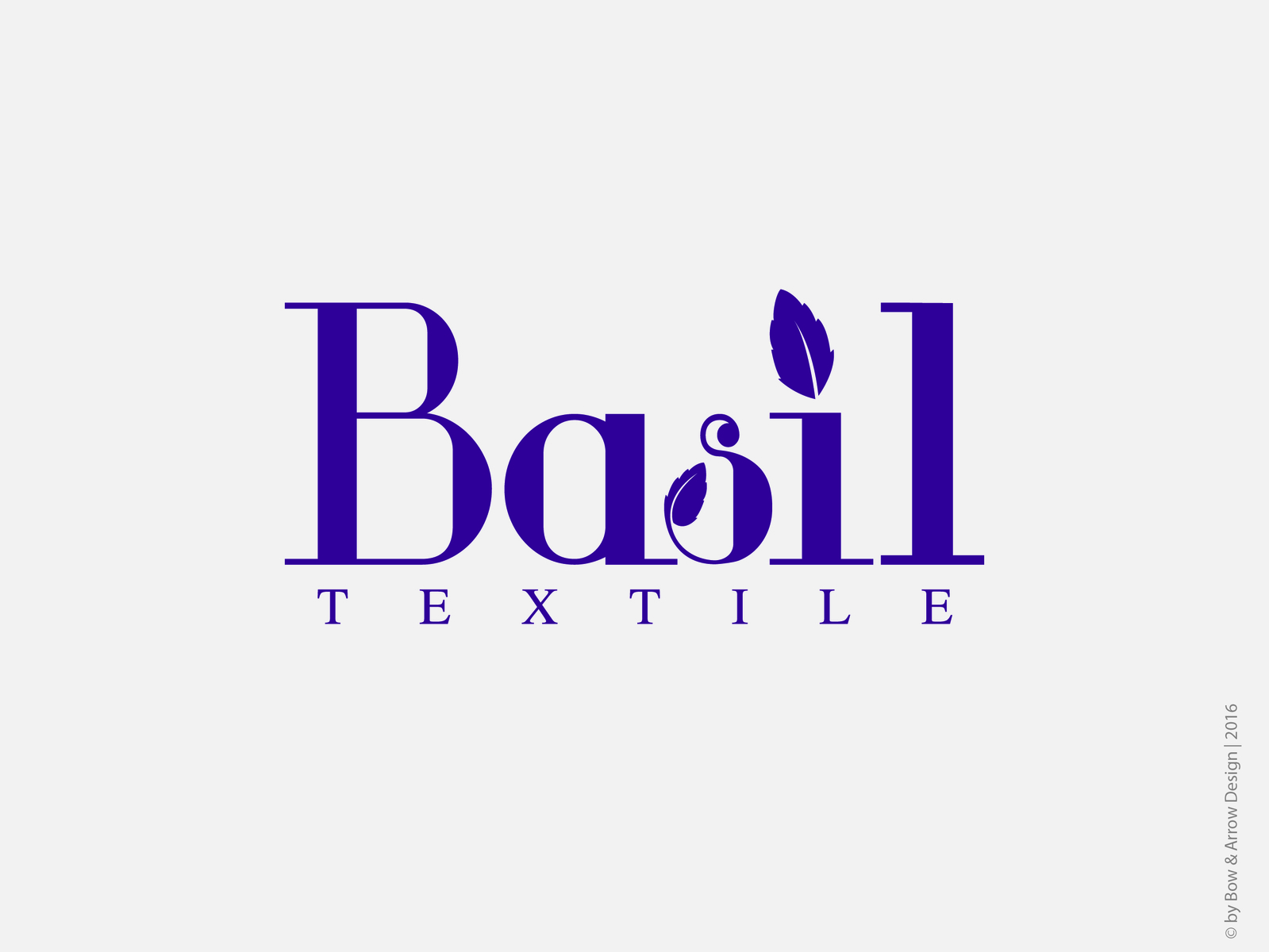 Logo design Basil textile by Hardik Chanchad on Dribbble