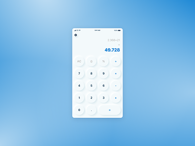 Calculator app app design calculator ui daily ui 003 dailyui dailyuichallenge mobile