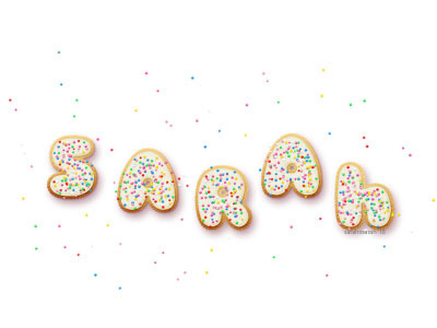 Cookies! baking colorful colourful cookies cooking custom brushes cute icing photoshop sprinkles typography