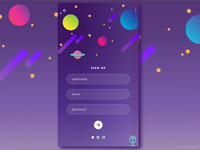 Sign me up! Daily UI:001