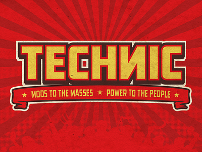 Merch - Technic Propaganda Logo poster print propaganda shirt