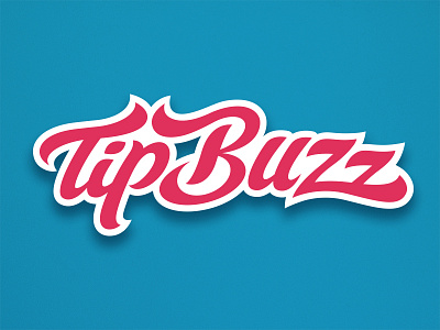Tip Buzz Logo branding lettering logo logo design scropt typography