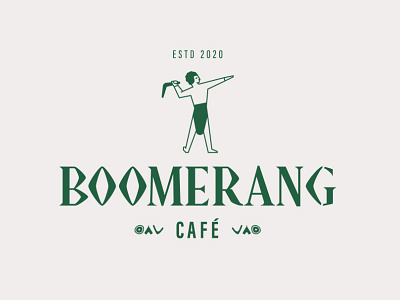 boomerang logo #2 brand design brand identity branding cafe coffee logo