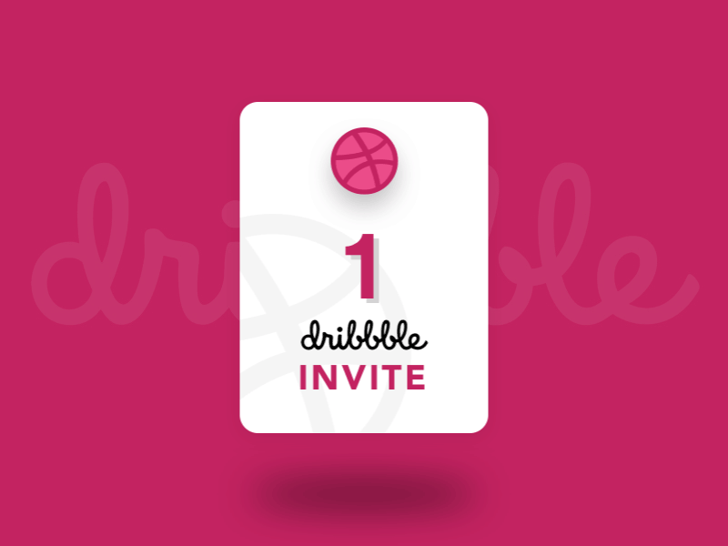 Invite app designer app icon card design design dribbble dribbble invitation dribbble invite giveaway logo motion ui ux web designer