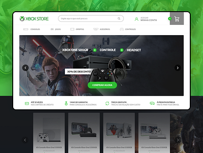 XboxStore Website - Ecommerce ecommerce design interface microsoft uidesign uxdesign website xbox