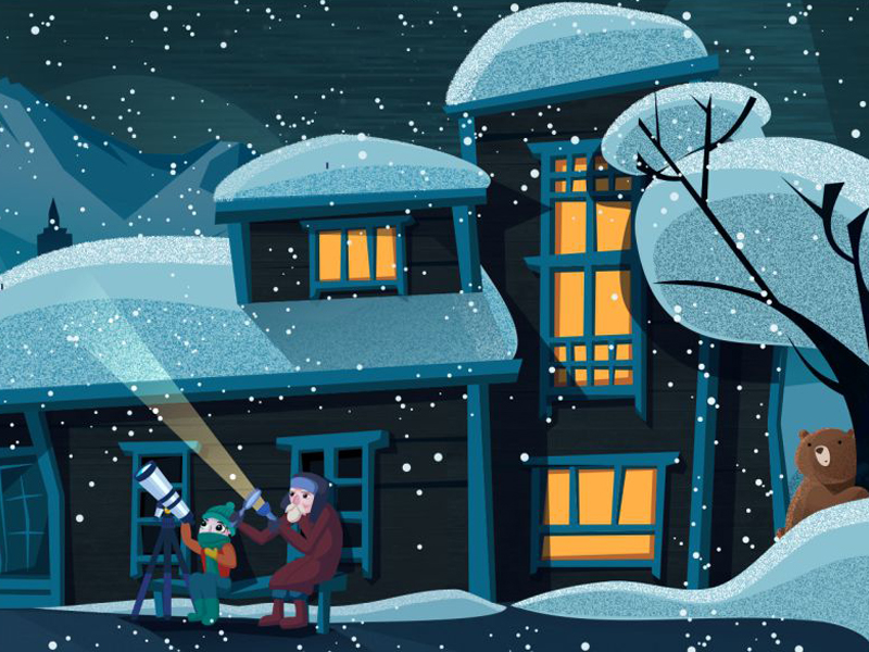 Russian Winter by Lina Zavalishina on Dribbble