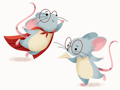 mouse charachters cute illustration mouse vector