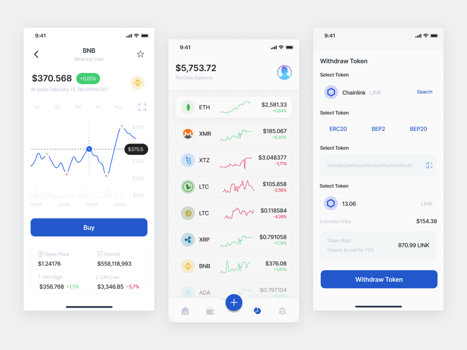 Crypto Exchange App by Aleksandra on Dribbble