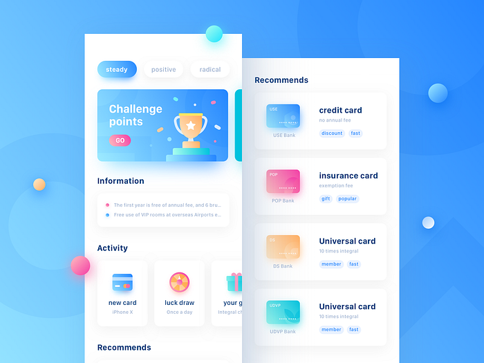 Finance App Design Project by Misha on Dribbble