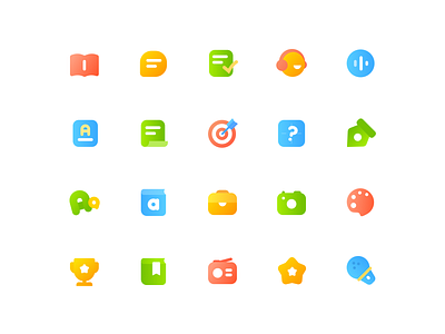 Color Education Icon By Misha