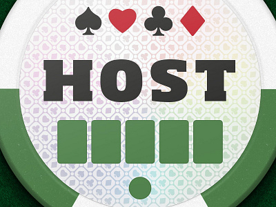 Bold Poker Chip Detail app illustration ios poker chip