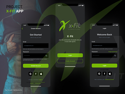 App for a Fitness Club - X-Fit (the beginning)