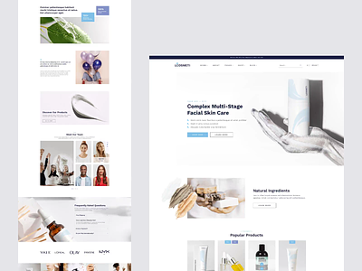 L'cosmeti – eCommerce Beauty Shop Template beauty shop care cosmetics design ecommerce fashion landing page organic shop store ui ux webdesign website
