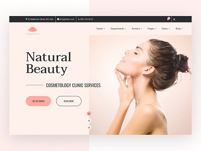 Cosmetic Services Website 💅 landing landing page ui ux design ux ui webdesign webdesigner