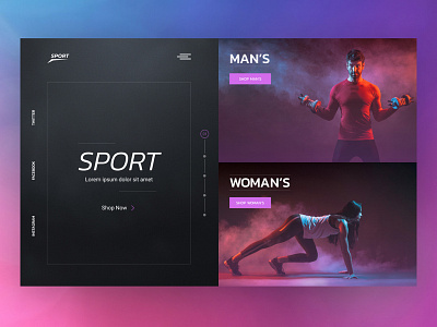 Sport Clotches Store 💪 desiginspiration design icon landing landing page logo typography ui ux ux design ux ui webdesign webdesigner