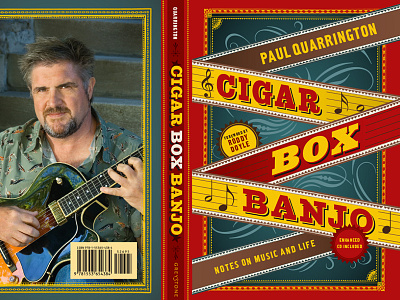 Cigar Box Banjo: Notes on Music and Life book cover design illustrator indesign publication design