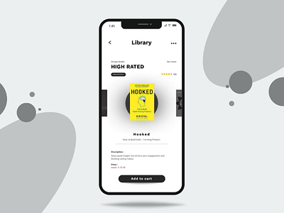 Book store App cleanui design exploration fluent grid interaction interface materialon user ux webdesigner white