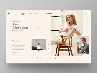 Linjer - Linger redesign landing page