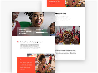 Charity foundation website design typography ui ux web
