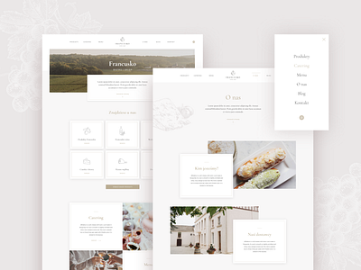 French bistro&store - web design design elegant ui ux web