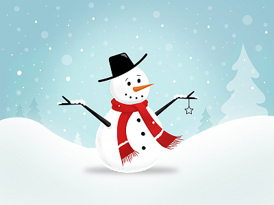 Snowman illustration snow snowman winter