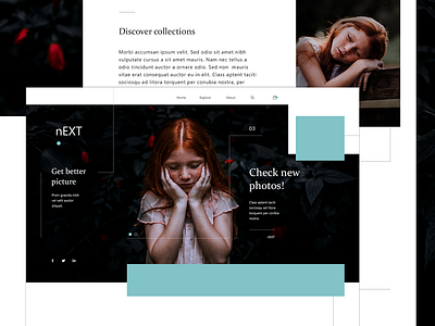 Next Website flat design ui ux ux ui design web webdesign webpage website