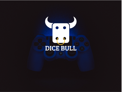 Dice Bull logo design gaming logo logo design