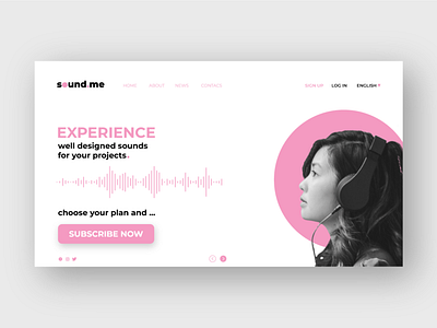 sound.me ui design Page 2 design logo ui webdesign
