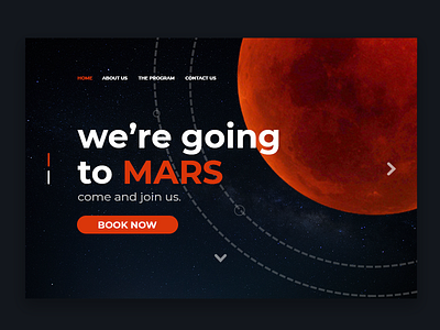 we're going to MARS ui design illustration mars planet space ui ux