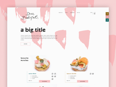 Dear web layout desktop sandwiches ui webdesign