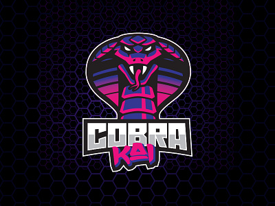 Cobra Kai Esports Logo cobra esports gaming kai logo retro vector