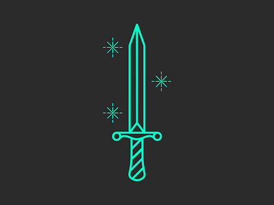 Sword Icon flat minimalist sword