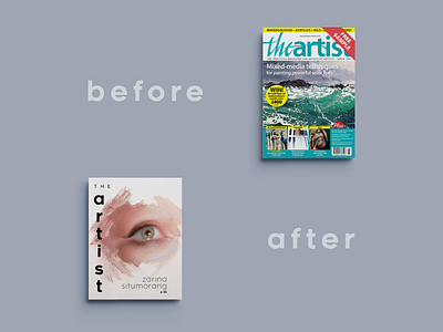 Before and After design magazine magazine cover typography