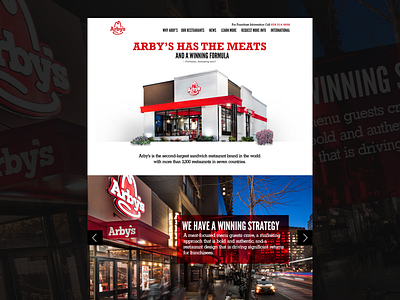 Arby's Franchising ui web site