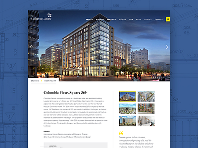 Cooper Carry Architecture Portfolio Website