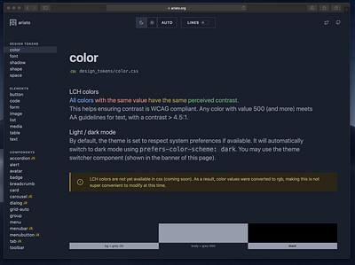 lch colors color contrast dark mode lch