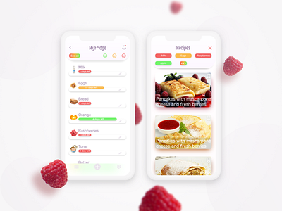 Expiration date app app authentic cooking design food app fridge grocery ios iphone meal recipe app sketch ui useful user experience ux